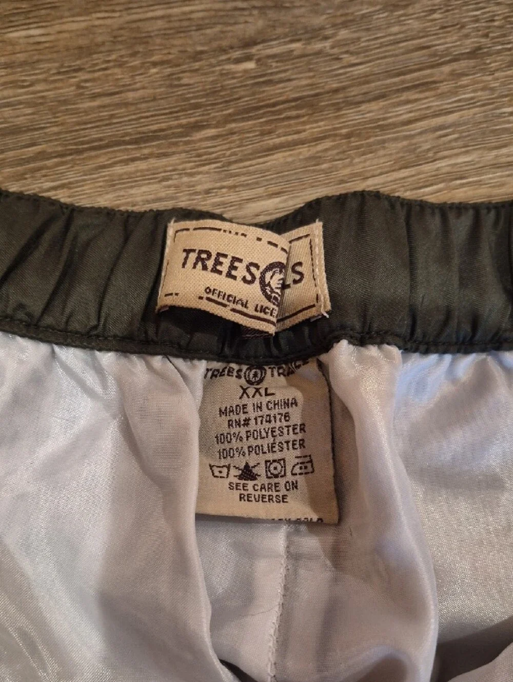 Men's Camo Swim Trunks with Orange Drawstring